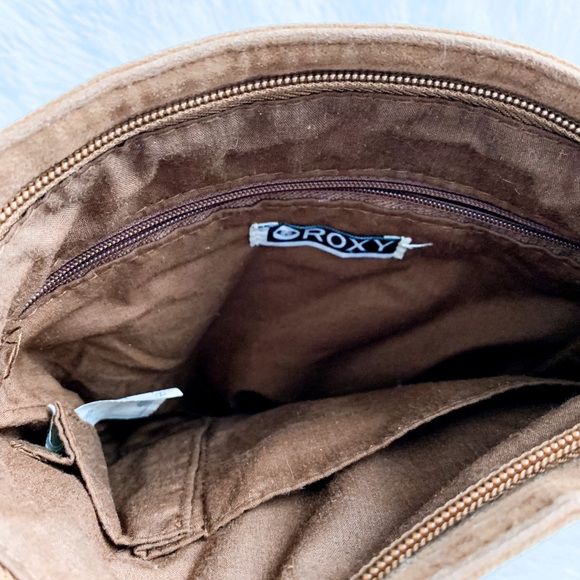 Roxy Boho Faux Brown Leather Fringe Tassel Purse - Picture 5 of 10